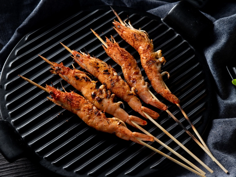 中秋節烤肉,烤海鮮,烤草蝦